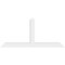 Ekena Millwork Portland Architectural Grade PVC Gable Bracket, 60"W x 27 1/2"H x 4"D x 4"F, 11/12 Pitch GBP060X28X0404POR00 - alternate 2